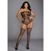 Dreamgirl Strapless Teddy Bodystocking Plus Size
