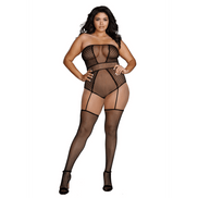 Dreamgirl Strapless Teddy Bodystocking Plus Size