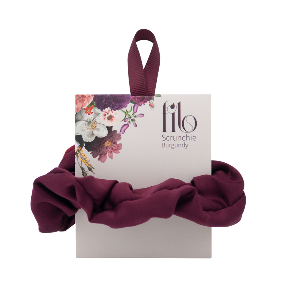 My Own Filo scrunchie met secret pocket paars