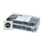EXS Nano Thin condooms 100 stuks in transparante grootverpakking met grijs productlabel op witte achtergrond