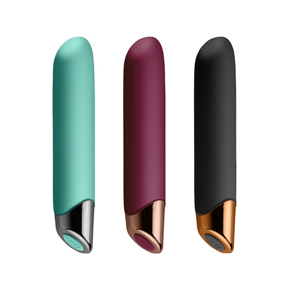Chaiamo mini vibrator kleuren aubergine zwart teal set krachtige clit stimulator