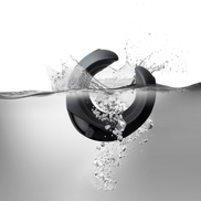 Echo C vorm masturbator in hand ergonomisch formaat zwart