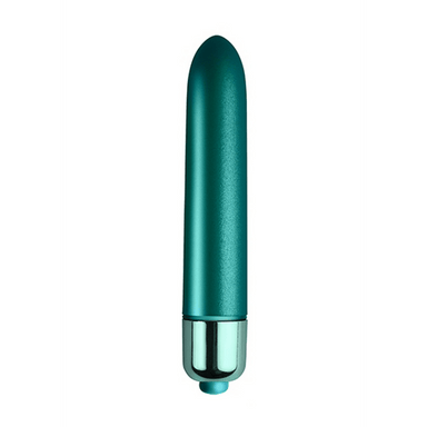 Rocks-Off Touch of Velvet mini bullet vibrator teal clitoris stimulator