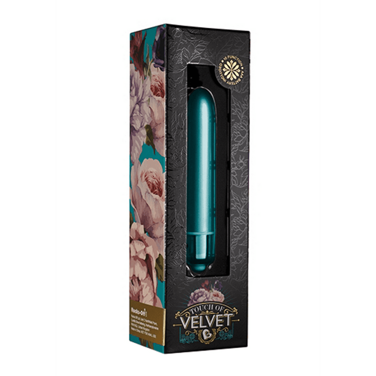 Verpakking Rocks-Off Touch of Velvet mini bullet vibrator teal