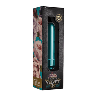 Verpakking Rocks-Off Touch of Velvet mini bullet vibrator teal