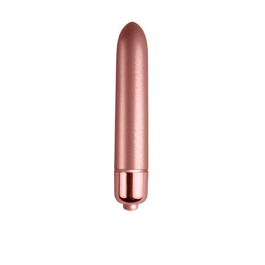 Rocks-Off bullet vibrator Rose Blush 90 mm, compacte bullet vibrator in rose blush kleur met slanke vorm