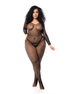 Mapalé Langarm-Bodystocking | Übergröße Schwarz