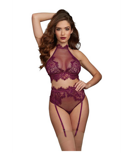 Bralette and Garter Panty - XL