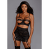Dreamgirl open cup bra garter skirt