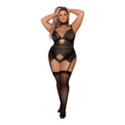 Dreamgirl Kanten Garter Teddy 3X Zwart