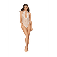 Dreamgirl Teddy Diamond One Size | Sexy Fishnet Teddy Wit