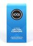 EXS Air Thin condooms in blauw doosje, frontaal packshot op witte achtergrond met helder merklogo