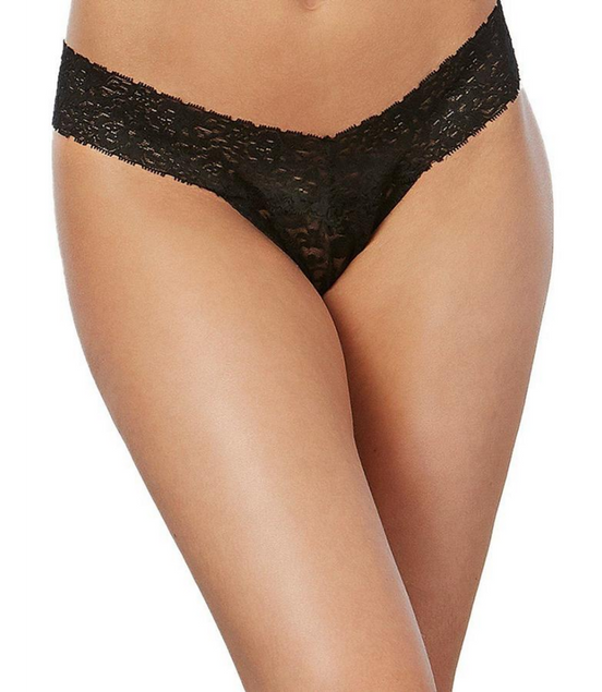 Dreamgirl Kantstring One Size | Zwart