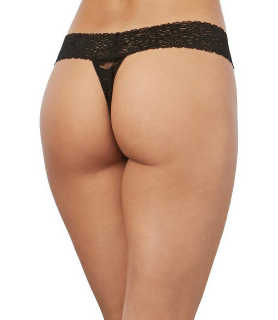 Dreamgirl Kantstring One Size | Zwart