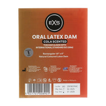 EXS beflapje Cola 1 stuk, bruine verpakking frontaal op witte achtergrond met productlabel zichtbaar.