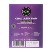 EXS Monddam Druif 1 stuk, paarse verpakking frontaal op witte achtergrond met productlabel zichtbaar.