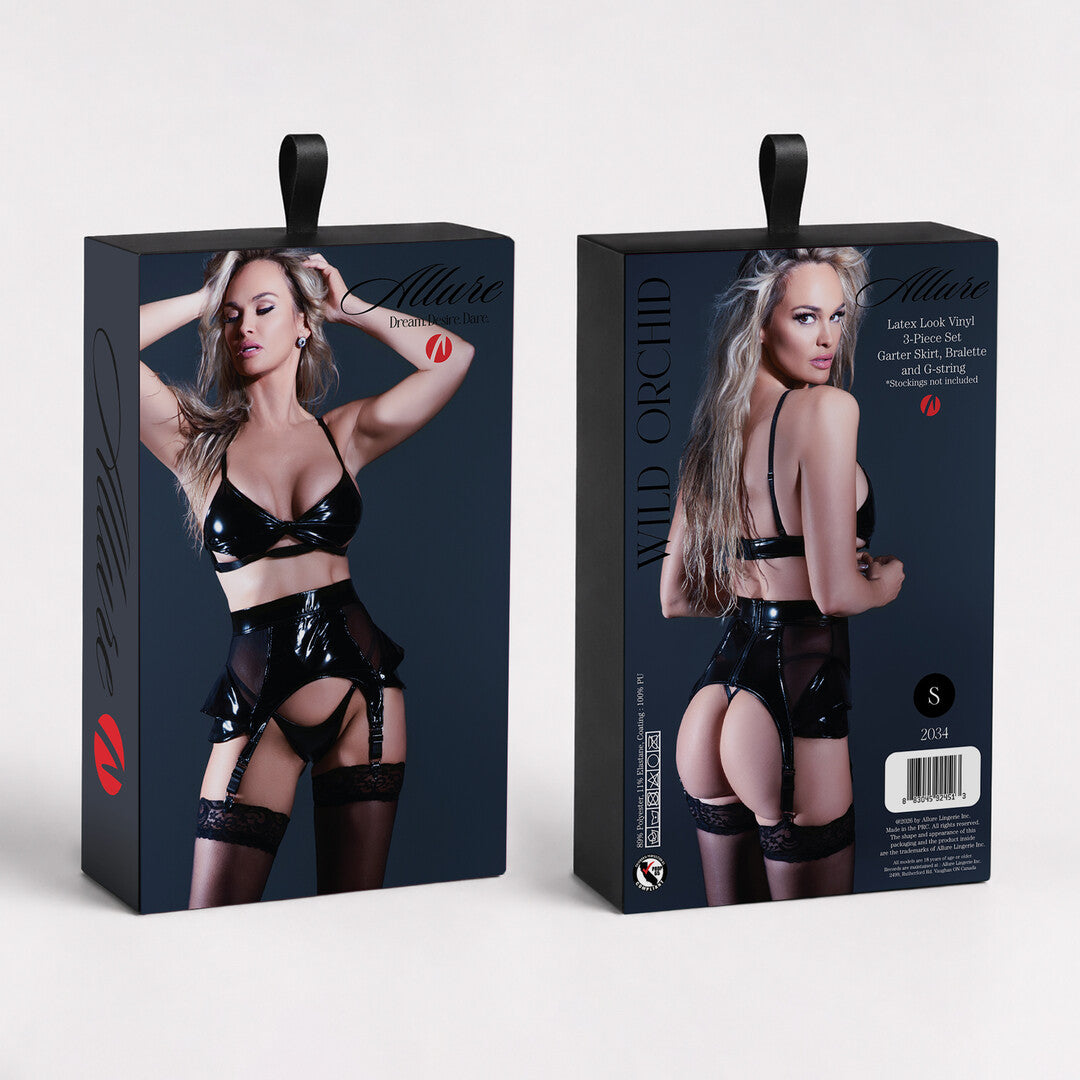 Verpakking van de Allure Wild Orchid set, voor- en achterkant