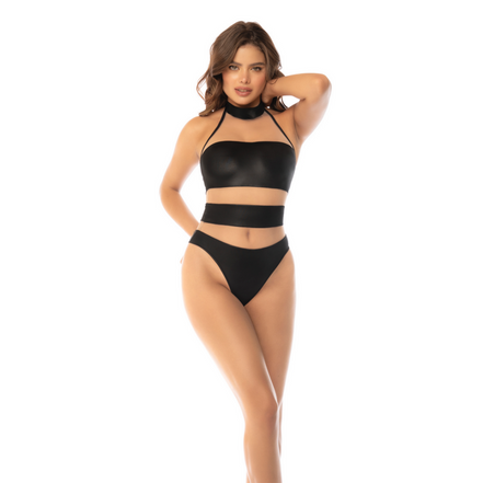Mapalé Halter Body in maat M | Nude Zwart
