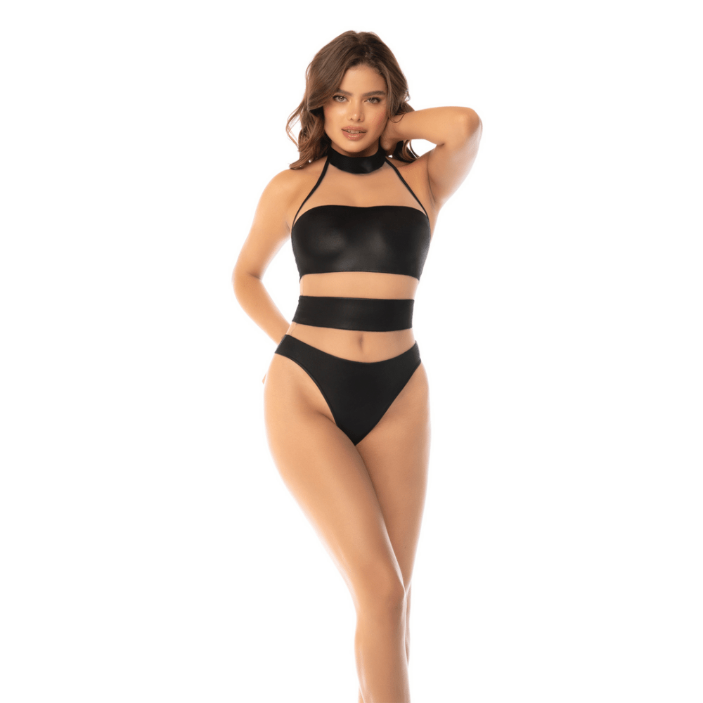 Mapalé Bodysuit Neckholder in Größe S | Nude Schwarz