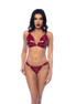 Mapalé BH-Set mit String in Größe L | Wetlook Weinrot