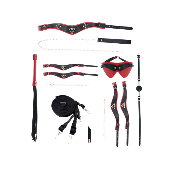 Milan Collectie - Kit met Tas - Zwart/Rood