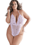 Allure Lace Teddy Open Cups