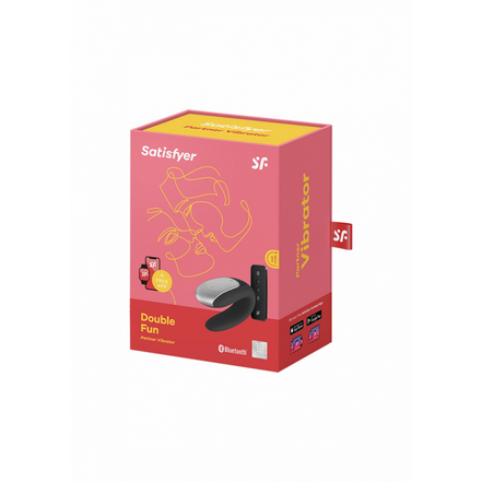 Double Fun - Partnervibrator - Schwarz