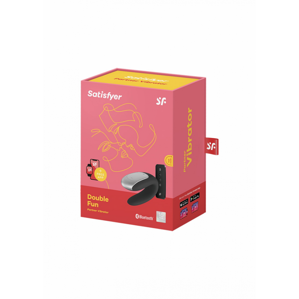 Double Fun - Partnervibrator - Schwarz