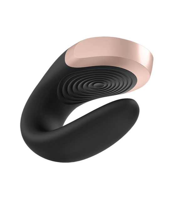 Double Love - Luxury Partner Vibrator - Black