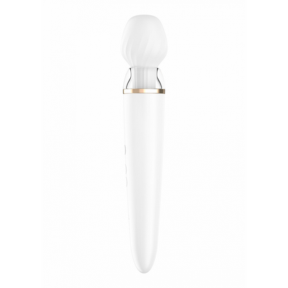 Double Wand-er Wand - Massage Wand and Vibrator - White