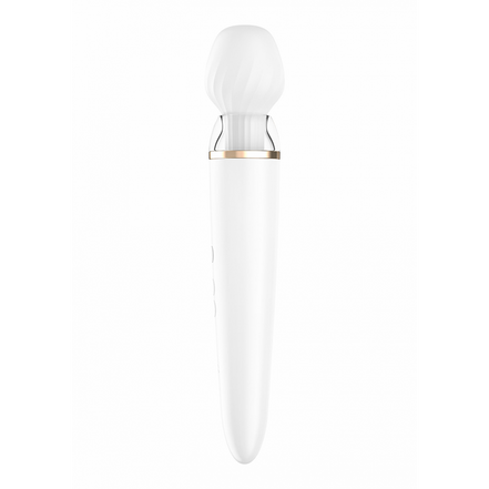 Double Wand-er Wand - Massage Wand and Vibrator - White
