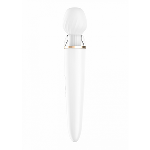 Double Wand-er Wand - Massage Wand and Vibrator - White
