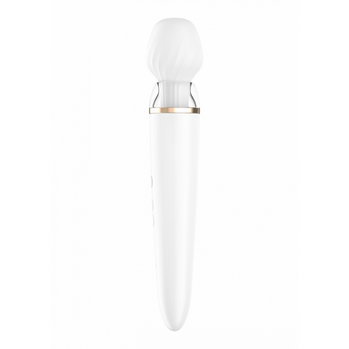 Satisfyer Doppelstab-Vibrator | Stabvibrator mit 2 Aufsätzen Weiß