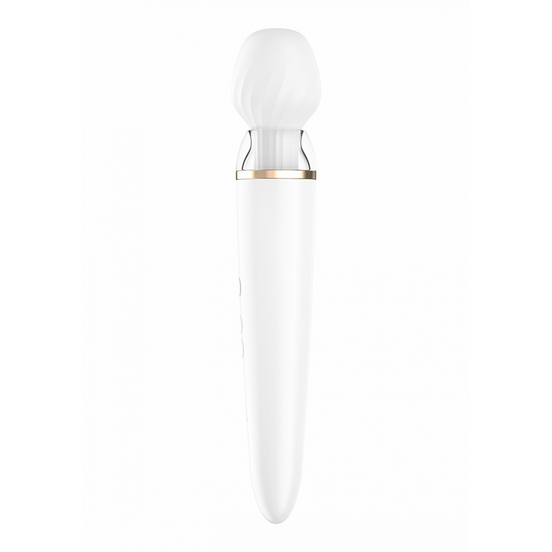 Double Wand-er Wand - Massagestab und Vibrator - Weiß