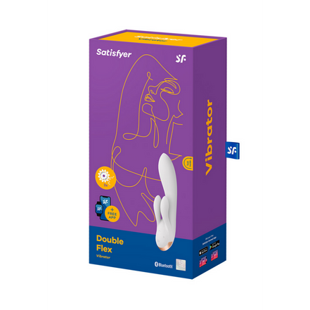 Double Flex - Rabbit-Vibrator - Weiß