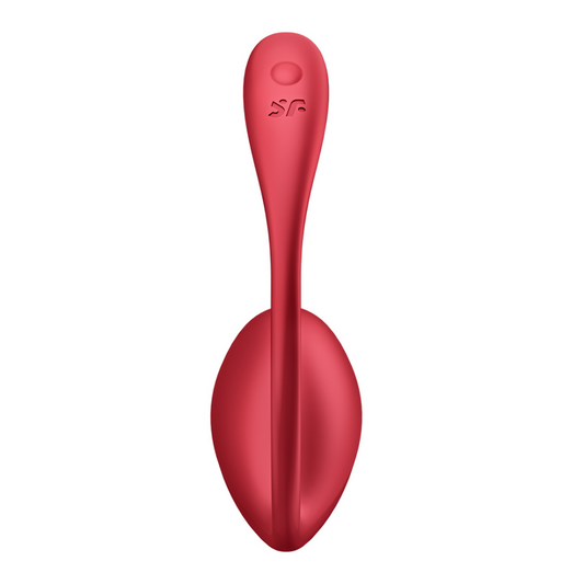 Shiny Petal Connect App - Wearable Couple Vibrator - Red
