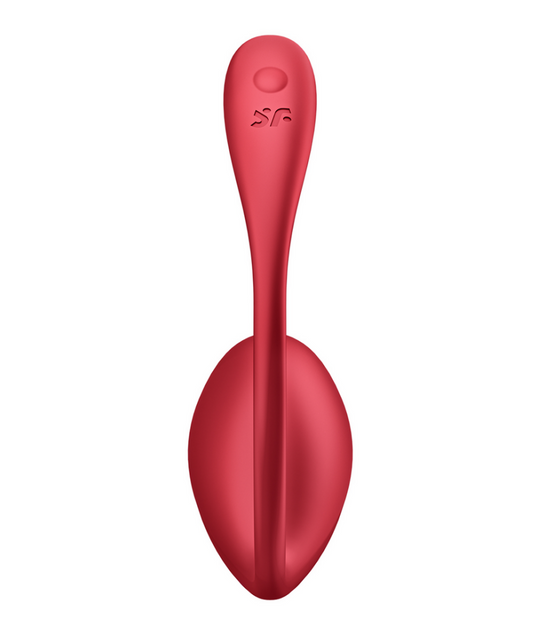 Shiny Petal Connect App - Wearable Couple Vibrator - Red