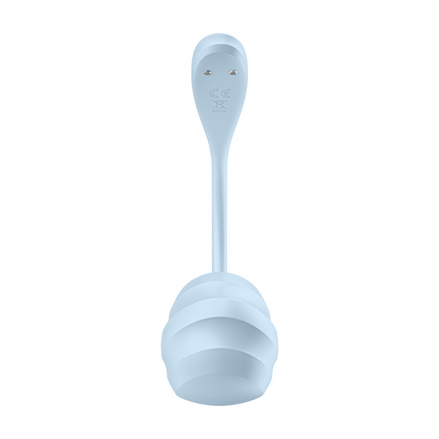Satisfyer Smooth Petal Connect App Wearable Vibrator | Hellblau