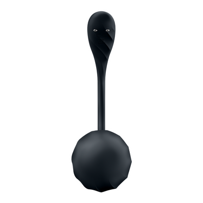 Ribbed Petal Connect App - Wearable Couple Vibrator - Black