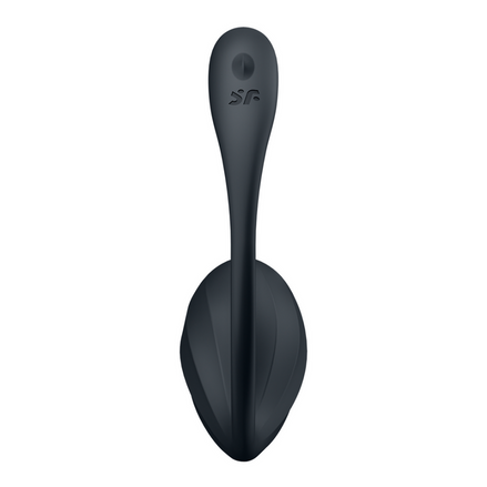 Satisfyer Ribbed Petal Connect App | Tragbarer Paarvibrator Schwarz