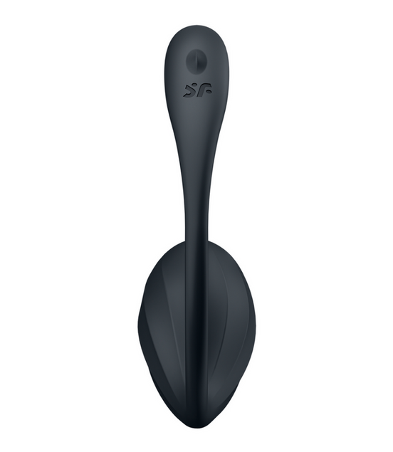 Ribbed Petal Connect App - Wearable Couple Vibrator - Black