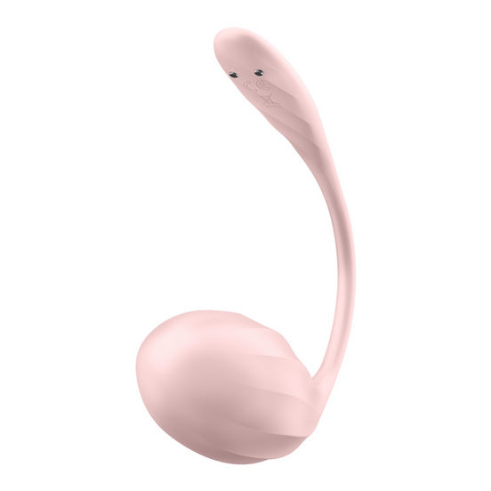 Ribbed Petal Connect App – Tragbarer Paarvibrator – Rose