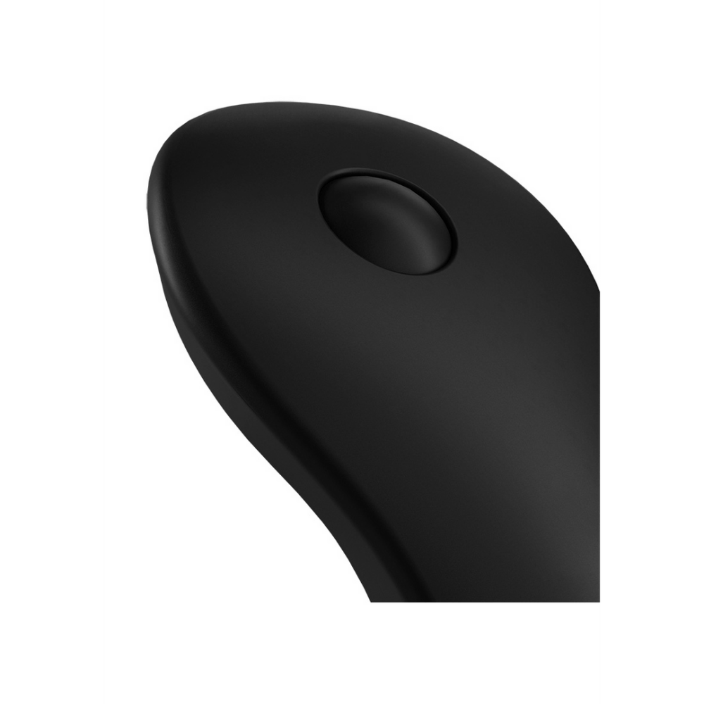Detail Satisfyer Little Secret slipvibrator zwart, zachte siliconen en afgeronde randen, comfortabel, makkelijk te reinigen.