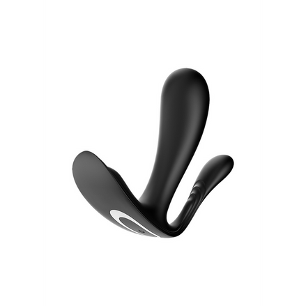 Satisfyer Top Secret+ draagbare vibrator met anale stimulator | Zwart