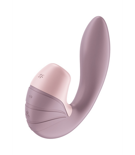 Supernova - Insertable Double Air Pulse Vibrator - Old Rose