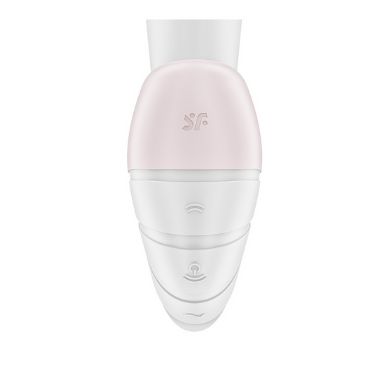 Supernova - Einführbarer Doppel-Air-Pulse-Vibrator - Weiß