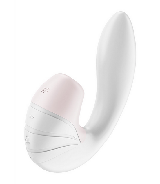 Supernova - Insertable Double Air Pulse Vibrator - White