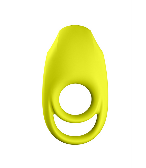 Spectacular - Double Strap Vibrating Cockring - Neon Green