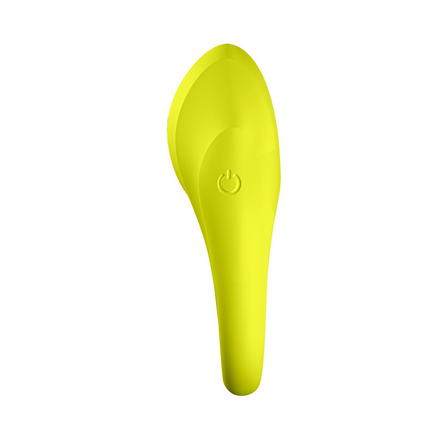 Satisfyer Spectacular Duo Vibrations-Cockring mit Doppelband | Neongelb