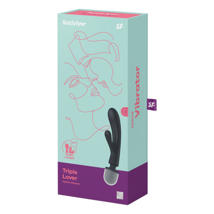 Triple Lover - Hybrid-Stabvibrator - Grau